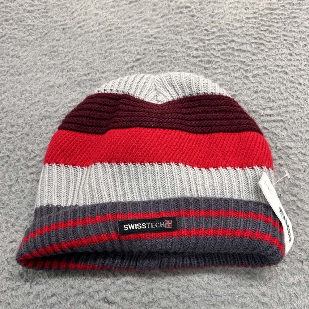 Swiss Tech Hat Cap Mens Beanie Extra Large Swiss Tech Toboggan Sock hat Large